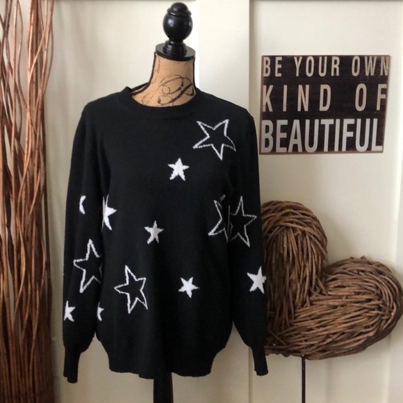 Terra & Sky Tops - Terra & Sky star sweater